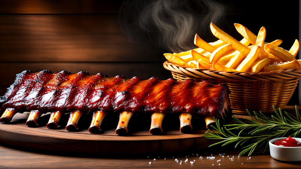 crispy fries enhance barbecue