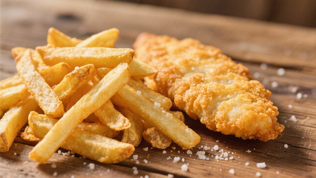 crispy fries enhance fish