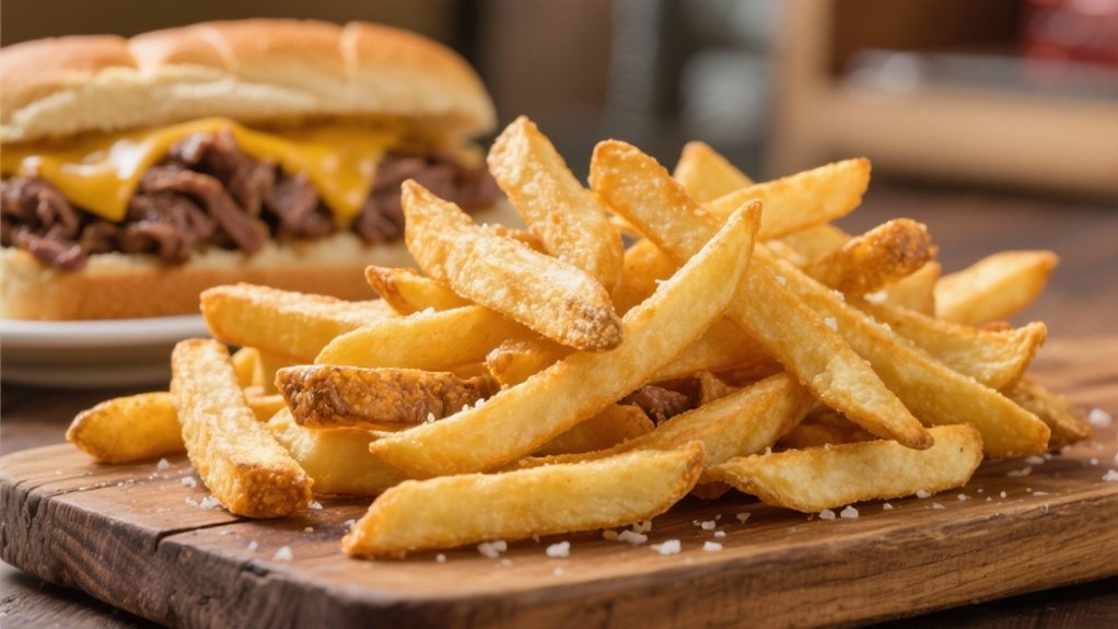 crispy fries enhance sandwiches