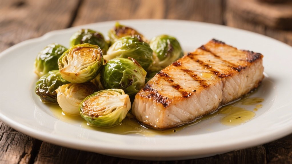 crispy garlic brussels sprouts