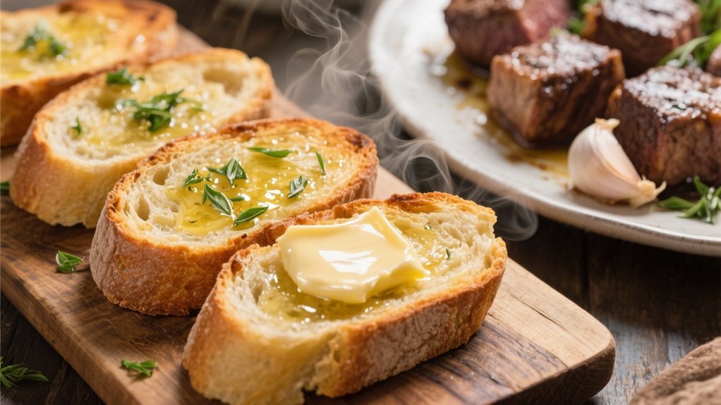 crispy garlic herb bread