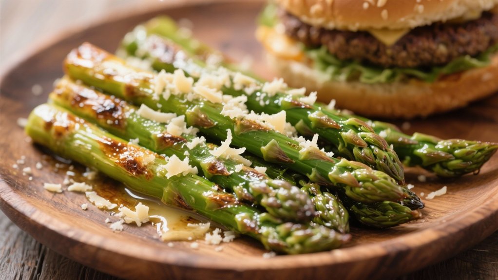 crispy garlic parmesan asparagus