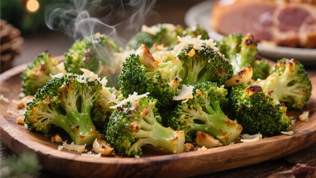 crispy garlic parmesan broccoli