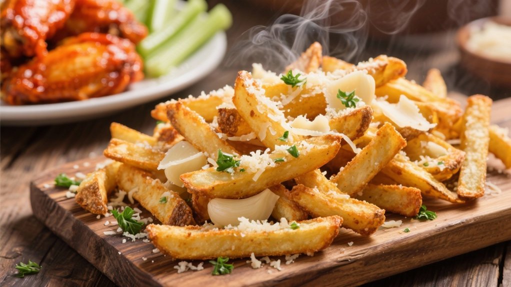 crispy garlic parmesan fries