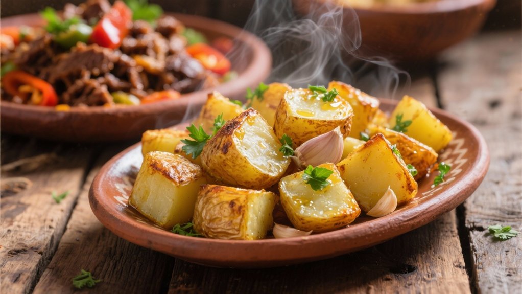 crispy garlic potato perfection