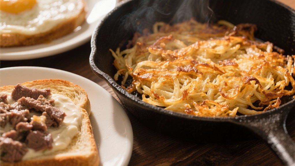 crispy golden brown hash browns