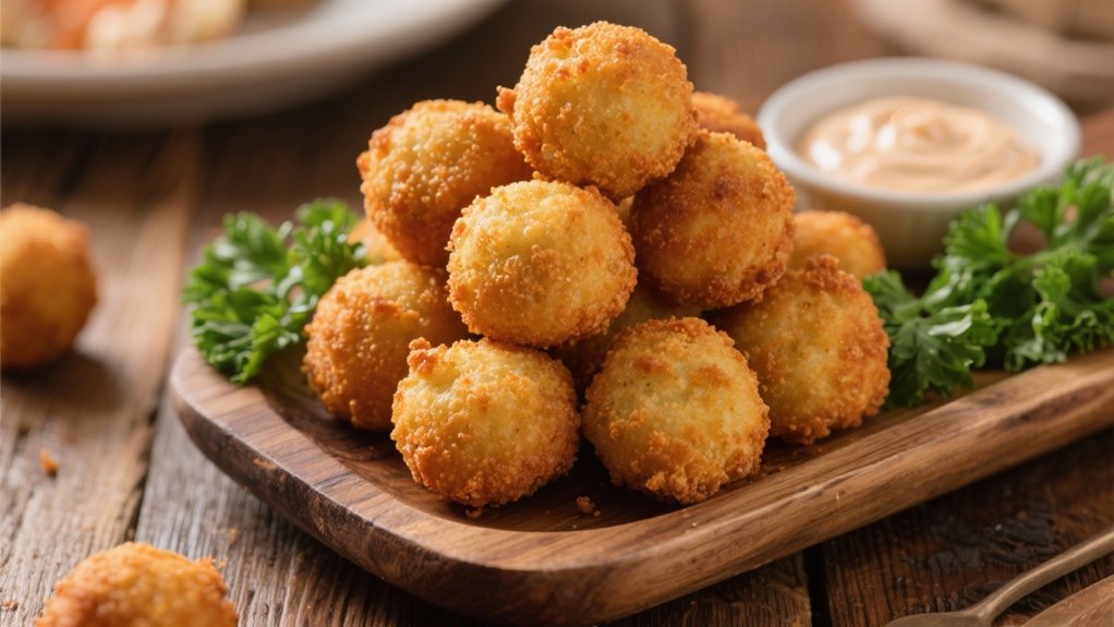 crispy golden cornmeal bites