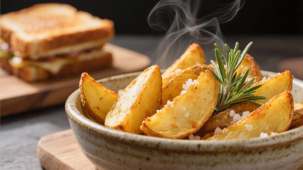 crispy healthy potato wedges