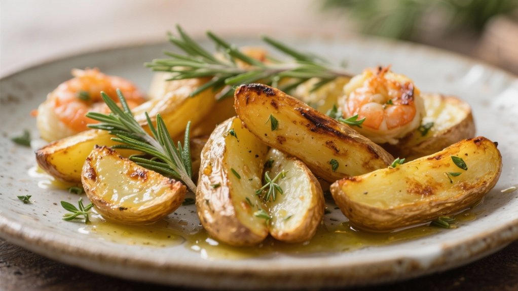 crispy herb infused fingerling potatoes