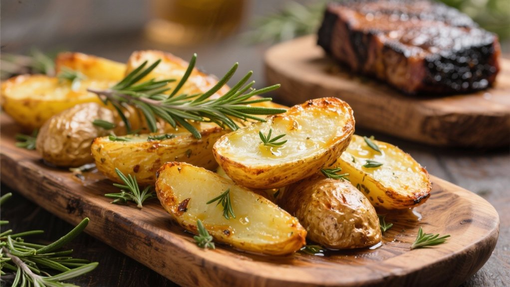 crispy herb infused fingerling potatoes