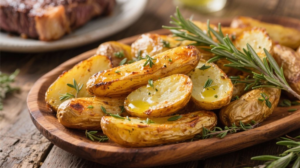 crispy herb infused fingerling potatoes