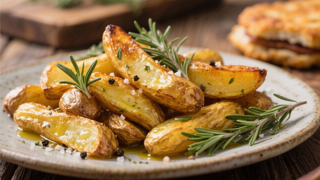 crispy herb roasted fingerlings