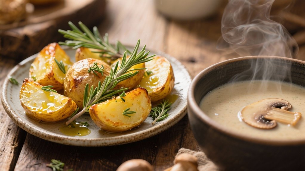 crispy herb roasted potato delight