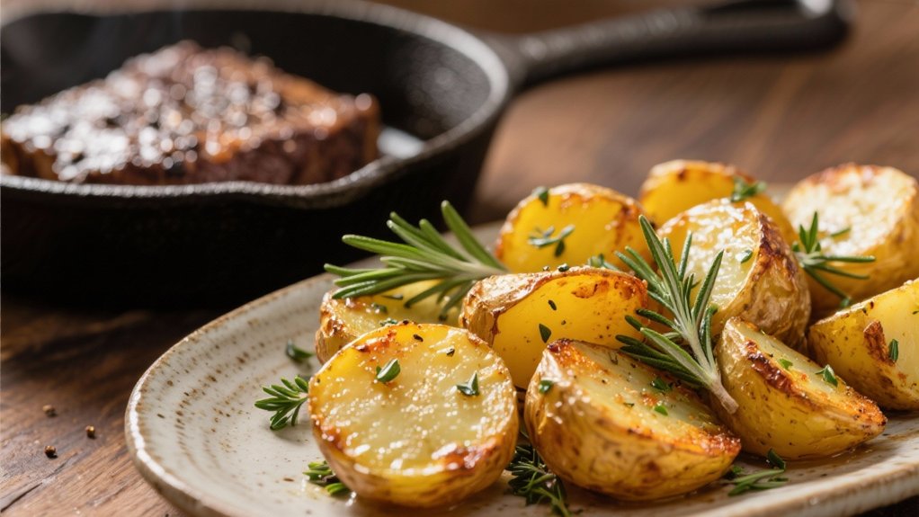 crispy herb roasted potato side