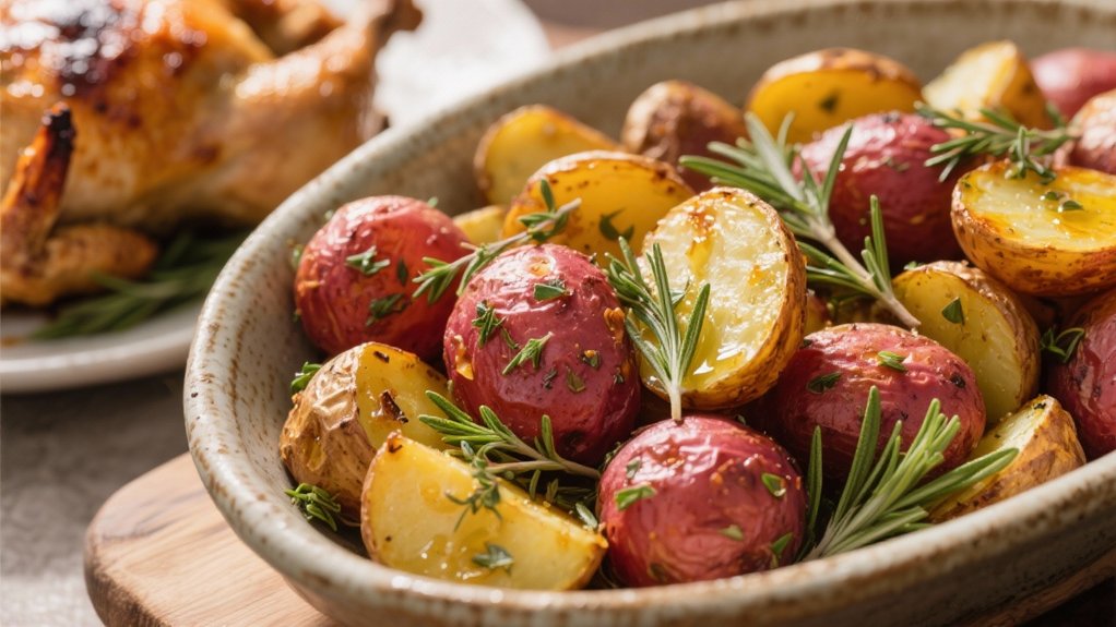 crispy herb roasted red potatoes