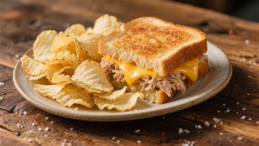 crispy kettle chips complement tuna