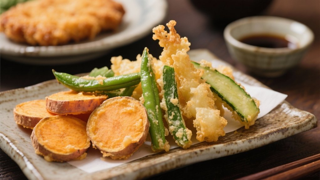 crispy light tempura vegetables