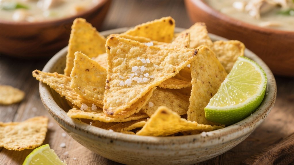 crispy lime tortilla chips