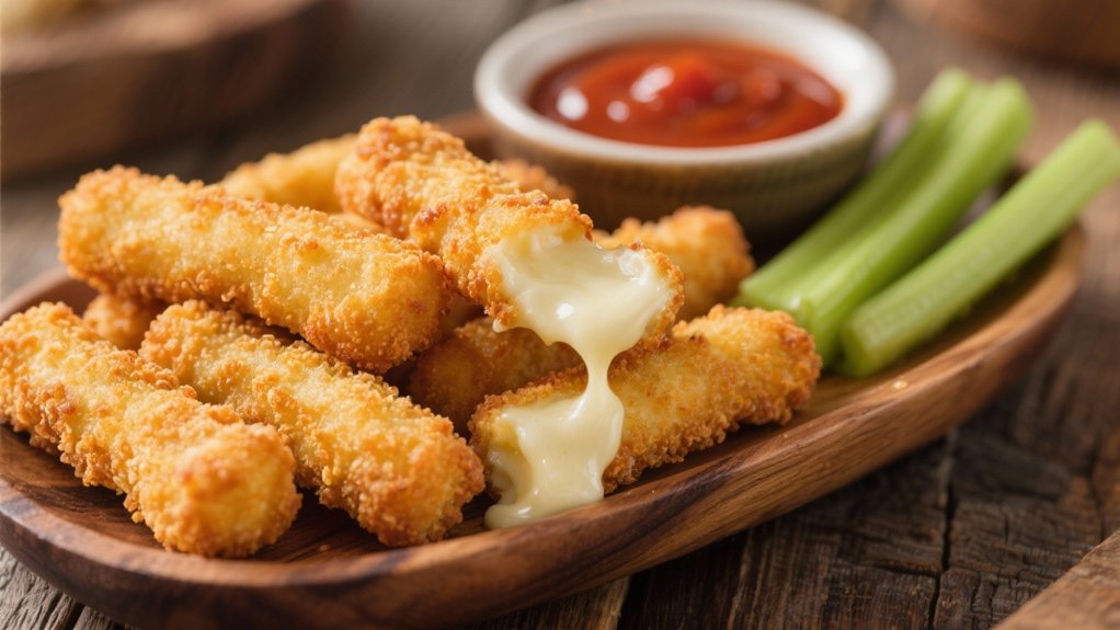 crispy mozzarella sticks delight