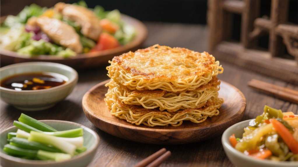 crispy noodle cake variations