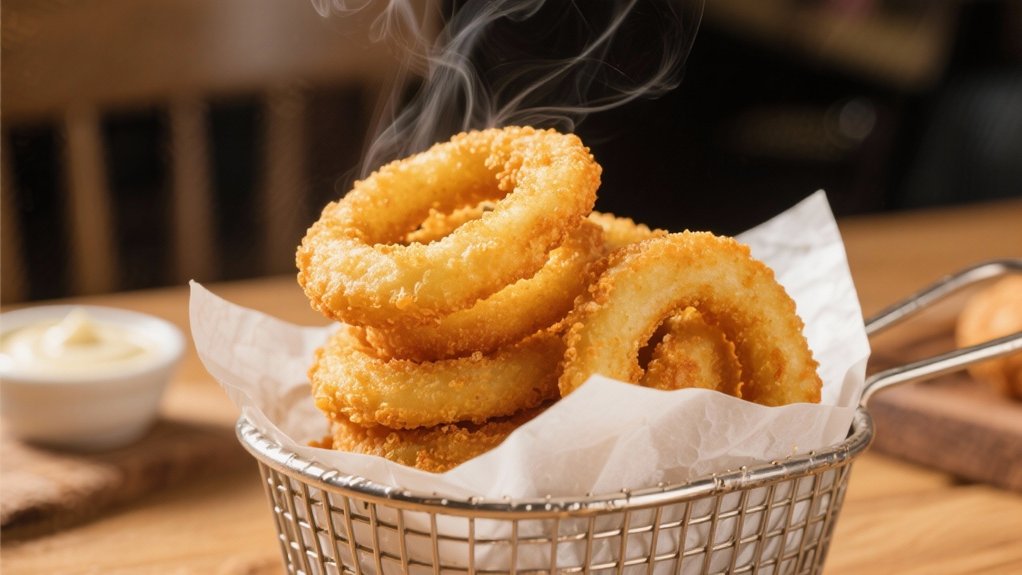 crispy onion ring delights