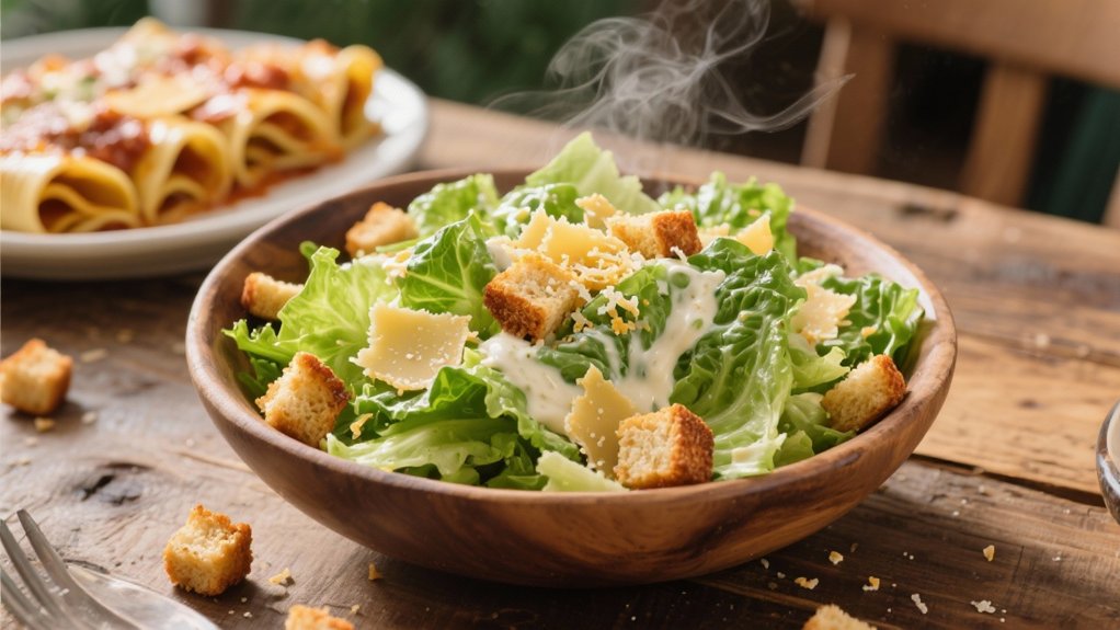 crispy parmesan caesar salad