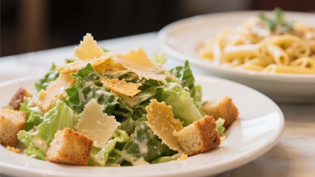 crispy parmesan caesar salad
