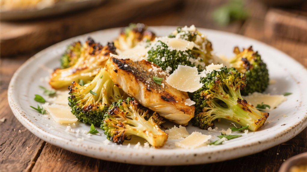 crispy parmesan roasted broccoli