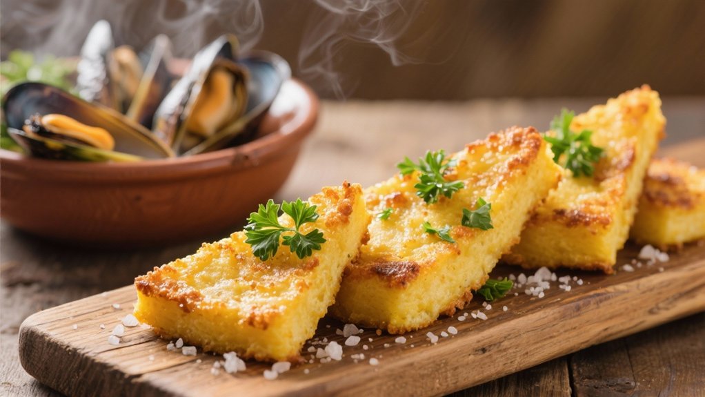 crispy polenta wedges recipe