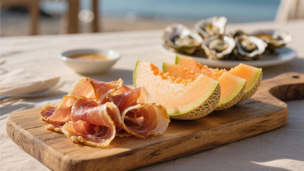 crispy prosciutto with melon