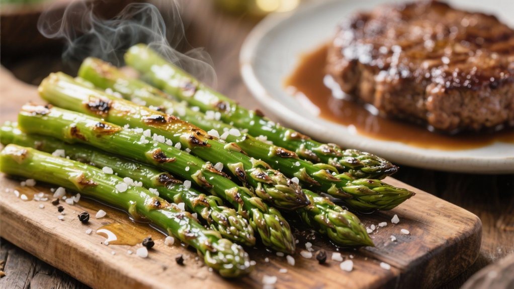 crispy roasted asparagus spears