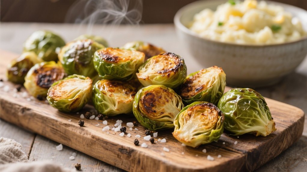 crispy roasted brussels sprouts