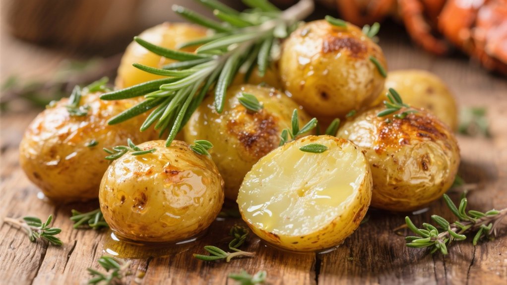 crispy roasted herb potatoes