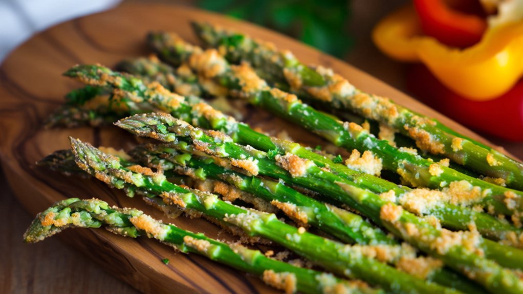 crispy roasted parmesan asparagus