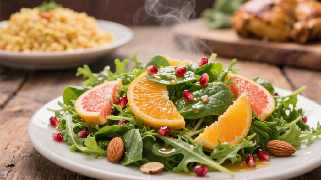 crispy salad with citrus