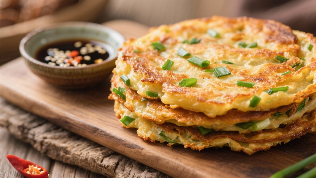 crispy savory scallion pancake