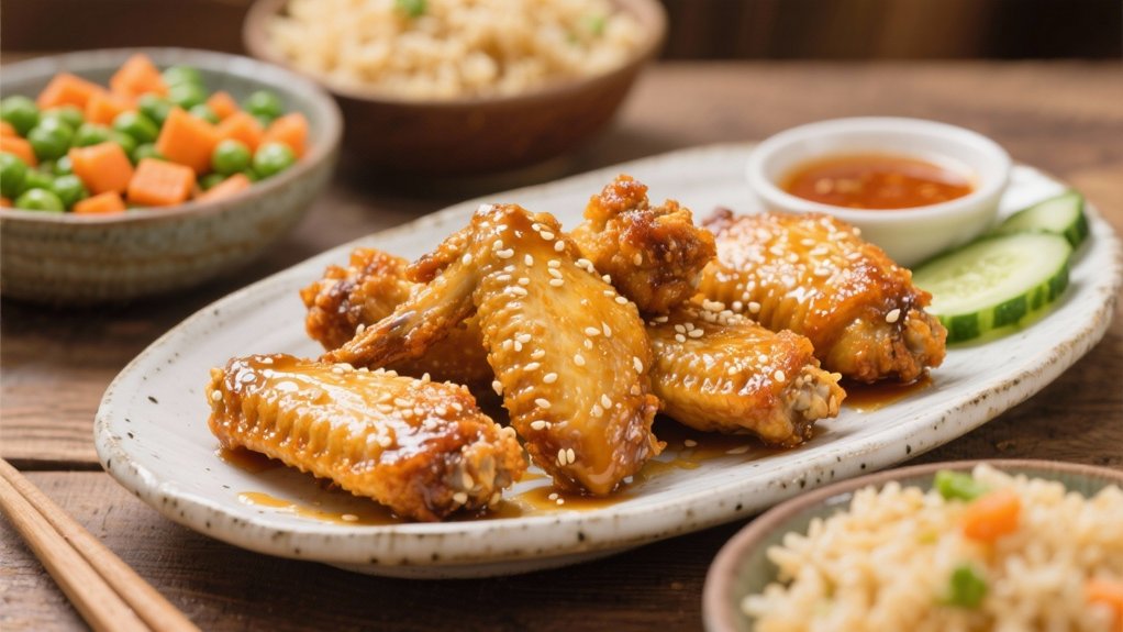 crispy savory sesame wings