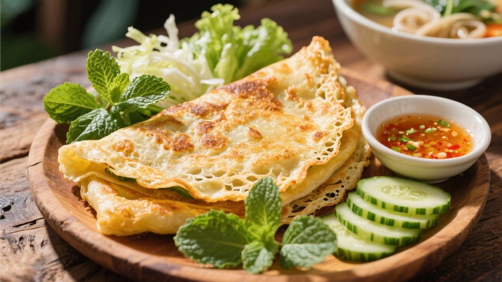 crispy savory vietnamese pancake