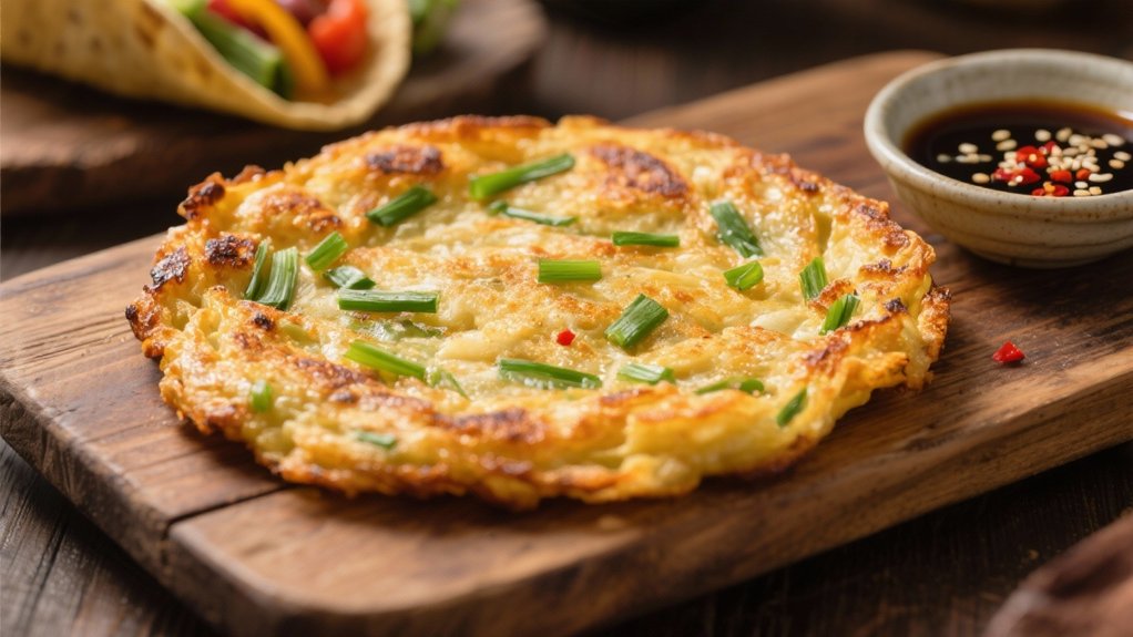 crispy scallion pancake perfection