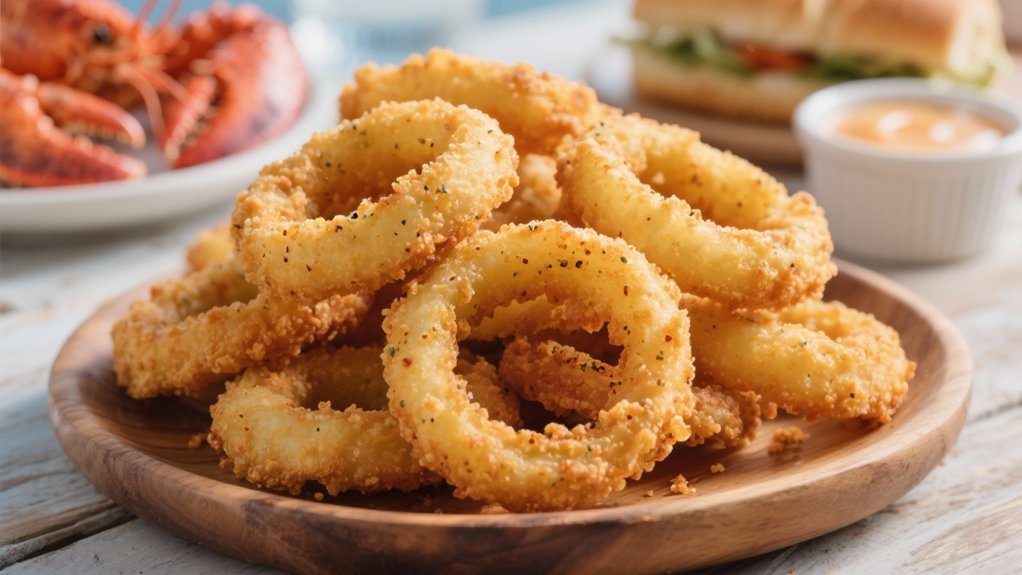 crispy seasoned onion rings