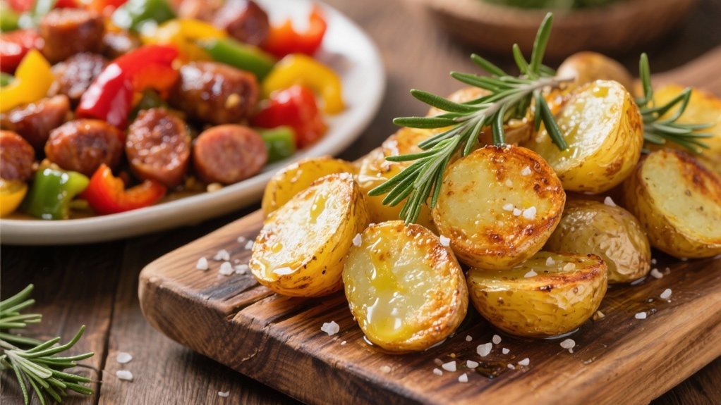 crispy seasoned roasted potatoes