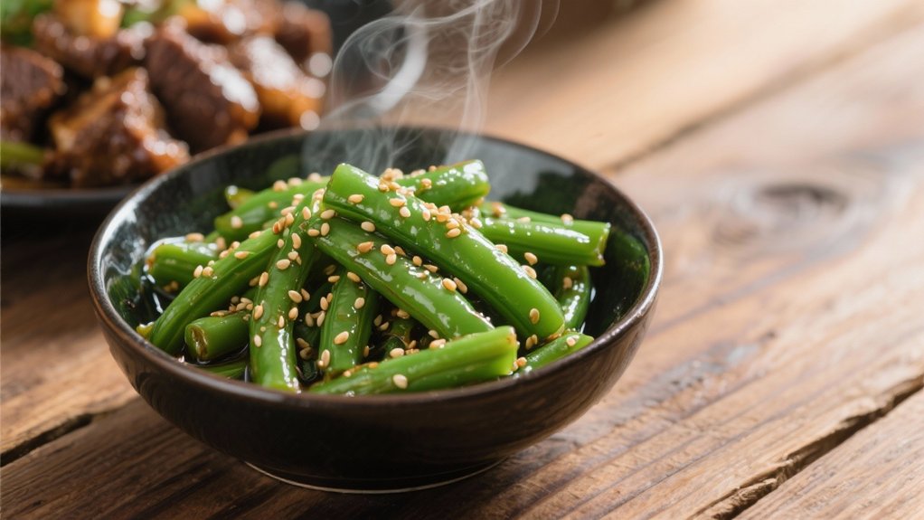 crispy sesame green beans