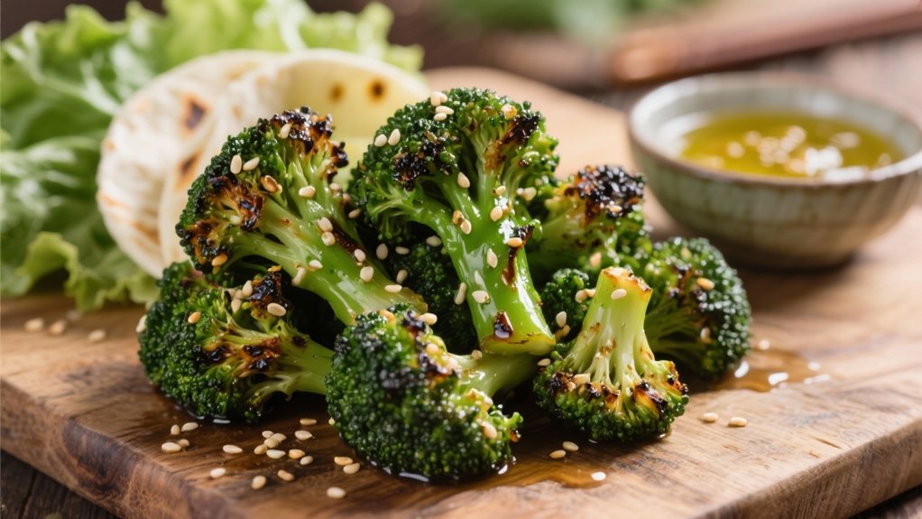 crispy sesame roasted broccoli
