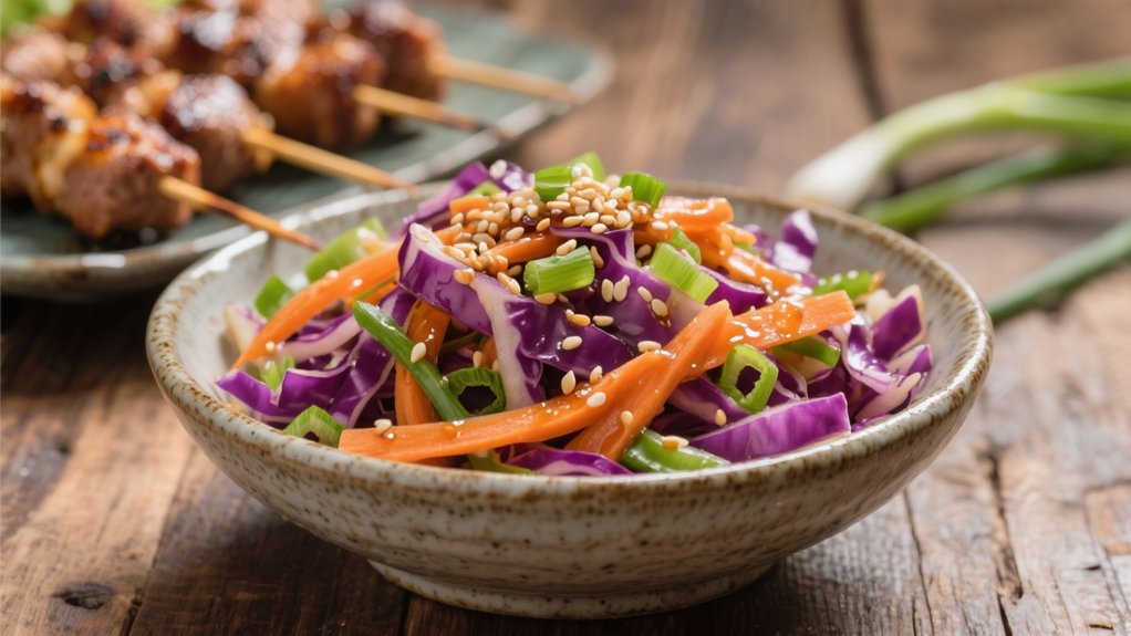 crispy slaw with sesame