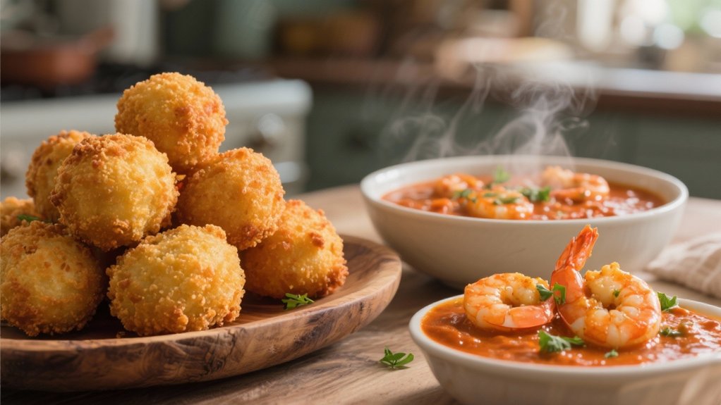 crispy southern cornmeal fritters