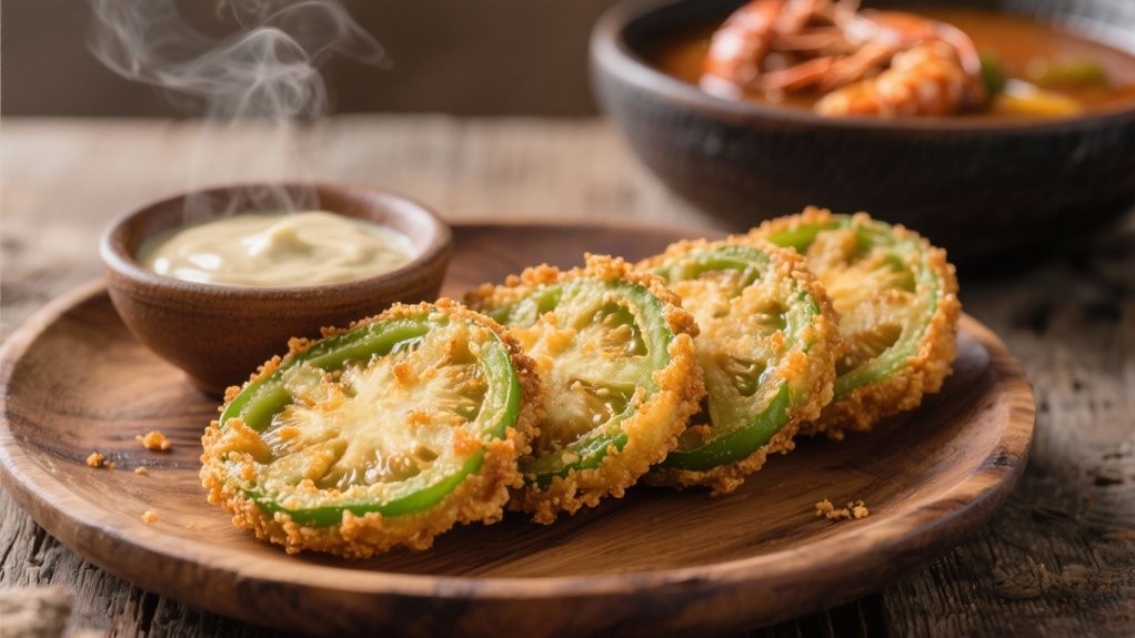 crispy southern fried tomatoes