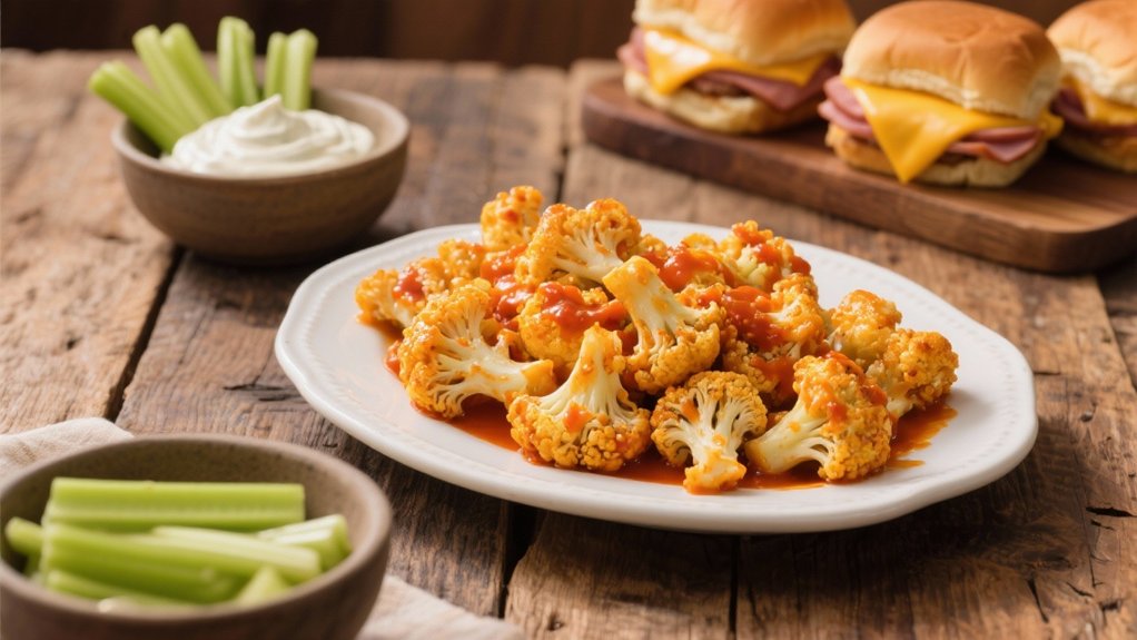 crispy spicy cauliflower bites