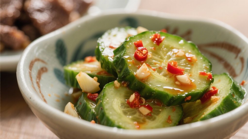crispy spicy cucumber kimchi