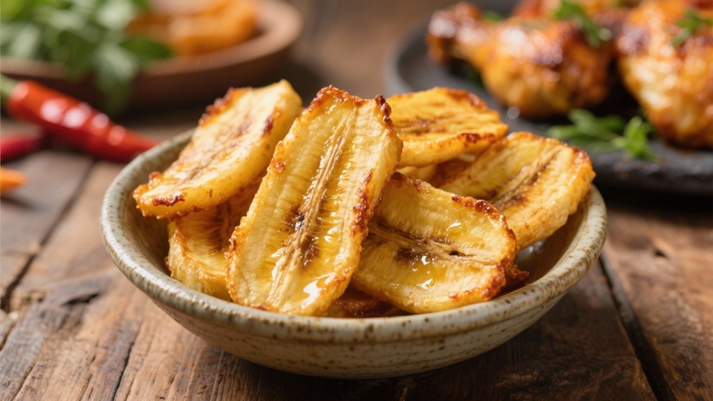 crispy sweet caramelized plantains