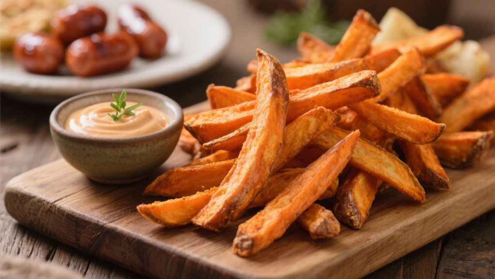 crispy sweet colorful fries